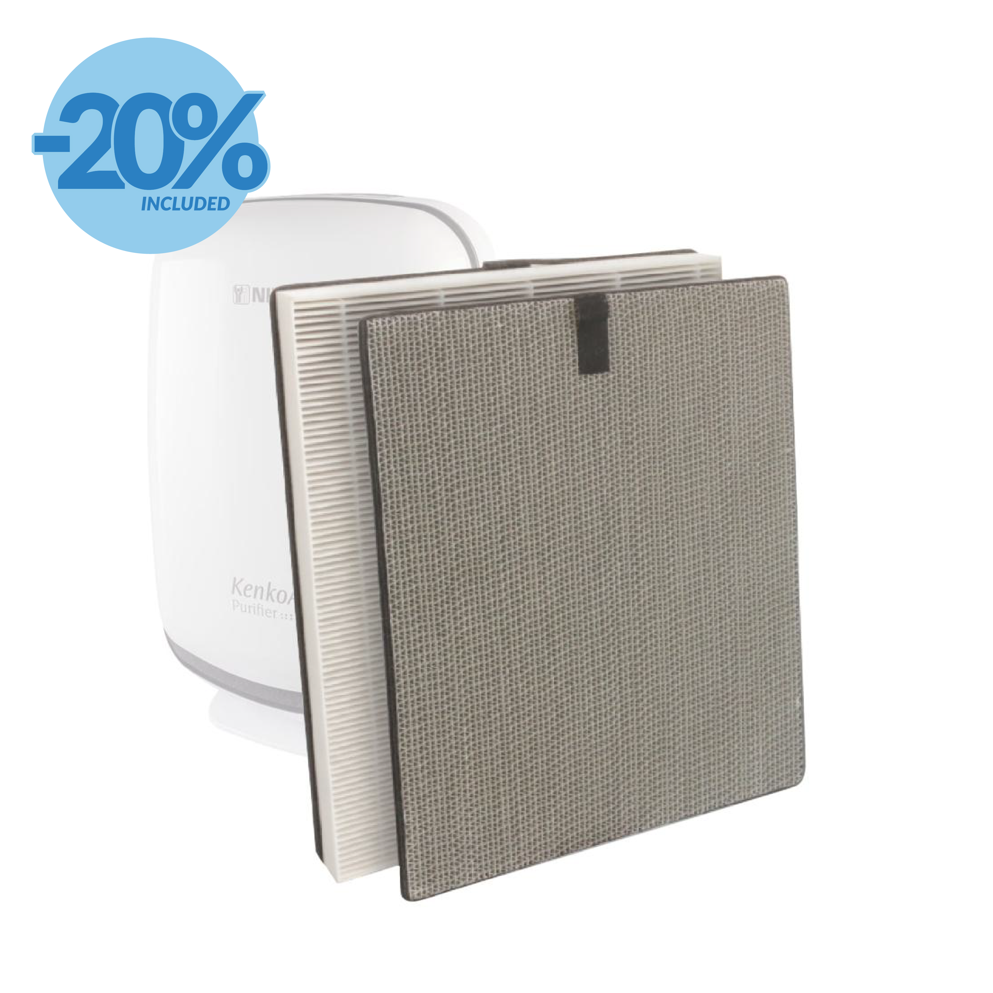 KenkoAir Purifier Filter Replacement Pack | 20% Off Included